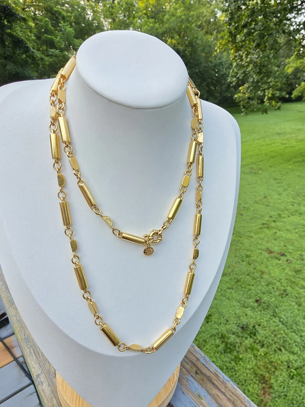 J. Crew Retired Linked Cylinder Necklace - Women's Jewelry